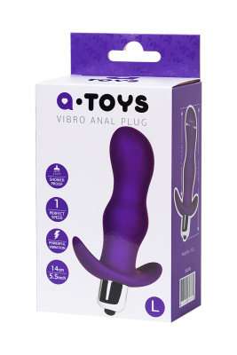 A-Toys by TOYFA Kamet - Анальная пробка с вибрацией, 14 см (фиолетовый) 