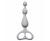 Рельефная анальная цепочка Ultimate Beads 13 см (серый)