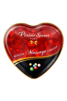 Plaisir Secret Bubble Gum - массажная свеча с ароматом жвачки, 35 мл