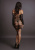 Le Desir Long Sleeved Mini Dress ажурное эротическое миниплатье с рукавом, OS (чёрный)
