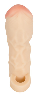  Orion T&B Extension - Реалистичная удлиняющая насадка на пенис с подхватом  для молошнки, 12х2.5см (телесный) 