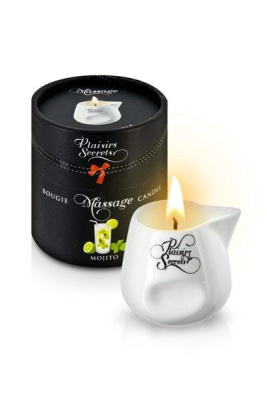 Plaisir Secret Mojito - массажная свеча с ароматом мохито, 80 мл