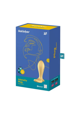 SATISFYER Intensity Plug - Анальный вибростимулятор, 9 см (золотой)