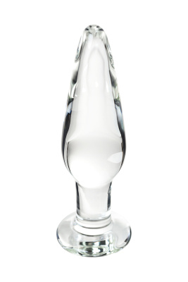 Sexus Glass - Набор стеклянных анальных втулок, 14/12,5/12 см, Ø 4/3,5/3 см 