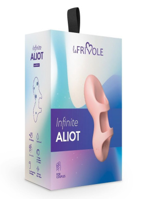 Le Frivole Aliot - Персиковая вибронасадка на палец, 8.5х3.3 см 