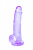 Lola Games Intergalactic Rocket прозрачный фаллоимитатор с мошонкой, 19х3.4 см (фиолетовый)