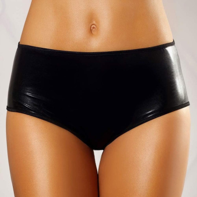Шорты с эффектом мокрого блеска, украшенные цепью Unique Shorts - Lolitta (L/XL)
