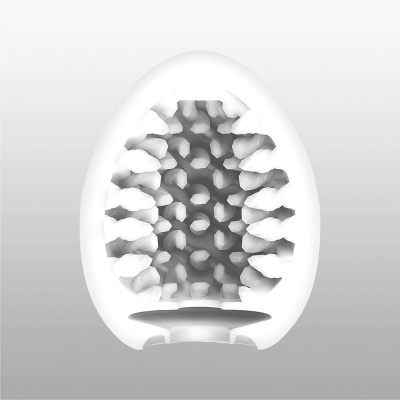 Tenga Egg Brush New Standart - Необычный мастурбатор-яйцо, 6х5 см (зеленый)