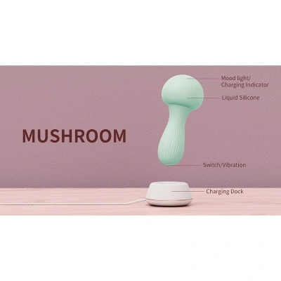 Otouch Mushroom - Стимулятор клитора, 16х5.5 см (мятный) 