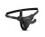 Easytoys Harness with silicone dildo - Удобный страпон, 13.5х2.7 см (чёрный)