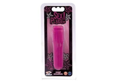 Компактный вибратор Sex Please! Sweet Sensations, 9.5х2.5 см (розовый) 