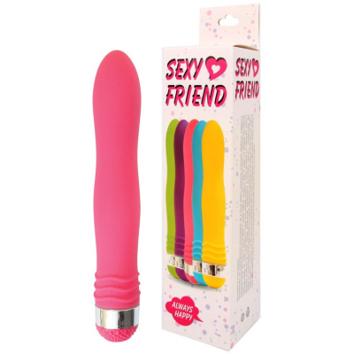 Sexy Friend - Классический вибратор, 17.5х2.9 см (розовый)