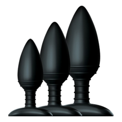 Набор из трех анальных пробок Nexus Butt Plug Trio (чёрный) 