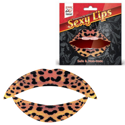 Lip Tattoo Леопардовый  тату для губ