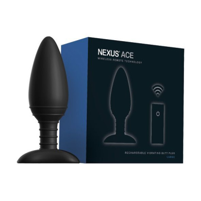 Nexus Ace L - Анальная вибровтулка, 14 см (чёрный) 