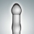 Джага - Джага - Стеклянная анальная пробка 0009, 14х2.5 см