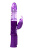 Штучки-дрючки - Вибратор-кролик с толчками, вращением и присоской, 23х3.5 см (фиолетовый)