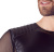 ORION NEK - Мужская футболка с сеткой, M (черный)
