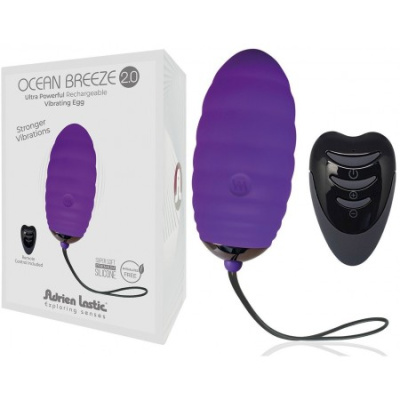 Ocean Breeze 2.0 + LRS - Виброяйцо, 7,5 см (фиолетовый)