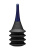Tom of Finland - Анальный душ с грушей-гармошкой Enema Delivery System, 24х3 см 500 мл (чёрный)