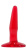 Анальная пробка BASIX, красная, 11 см (красный) 