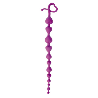 Анальный стимулятор-цепочка от Cosmo,  28 см (фиолетовый)