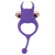 SWEET TOYS - Эрекционное кольцо с клиторальной стимуляцией и хвостом (фиолетовый) 