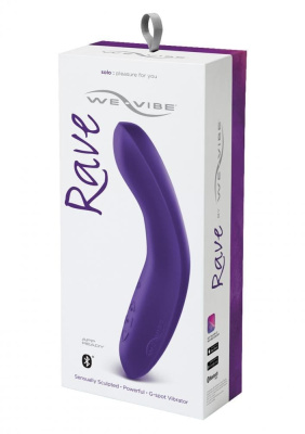 We-Vibe Rave Purple - Вибратор для точки G, 19.3х3.1 см (фиолетовый)