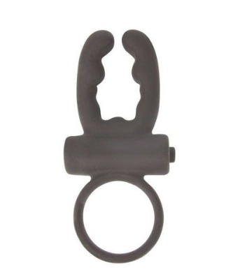 Стимулирующее эрекционное кольцо с вибрацией Sex Expert, 3.5 см (чёрный) 