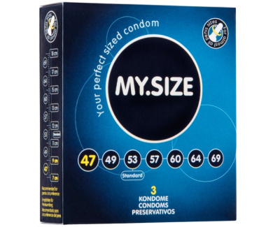 Презервативы MY.SIZE - 4.7 см - 3 шт