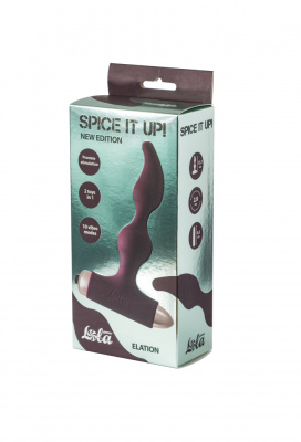 Lola Games Spice it up New Edition Elation анальная пробка с вибропулей, 13.1х2.8 см (бордовый) 