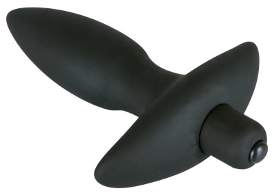 ORION Black Velvets Small - Анальная пробка с вибрацией, 12 см (чёрный) 