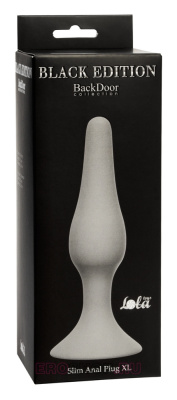 Анальная пробка Slim Anal XL Grey 15.5 см (серый) 