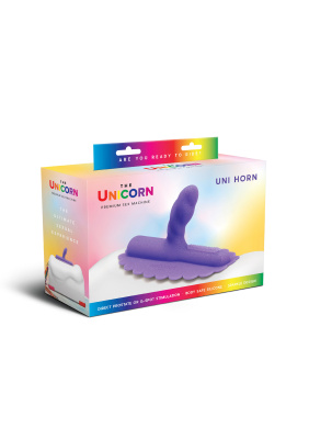 Насадка Unicorn Silicone Uni Horn, 8.9х3.8 см (фиолетовый) 