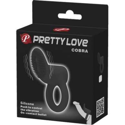 Baile Pretty Love Cobra - Эрекционное кольцо со стимуляцией клитора, 5.1х2.6 см 