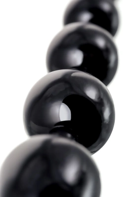 Черная анальная цепочка A-toys - 28,3х2.7 см.