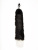 Серебристая анальная пробка с хвостиком - Пикантные Штучки, 6 см (чёрный)