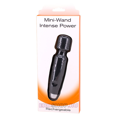 Mini-Wand Intense Power - Миниатюрный интимный стимулятор, 13.5х2.7 см (чёрный) 