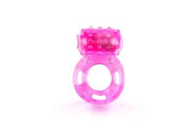 Браззерс - эрекционное кольцо с вибрацией, 3.5 см (розовый) 