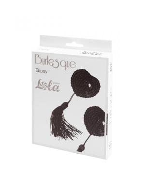 Lola Games Burlesque Gipsy Black  - Пэстисы в форме сердца с кисточками (черный)