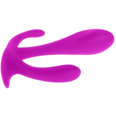 Baile Edgar - Анально-вагинальная пробка-стимулятор, 11.4х2.5 см (фиолетовый) 