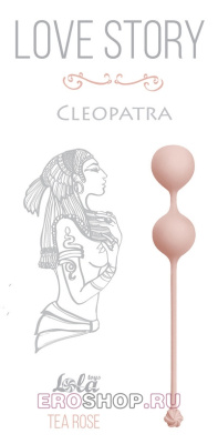 Бархатистые вагинальные шарики Cleopatra Waterfall Breeze, 2.5 см (розовый)