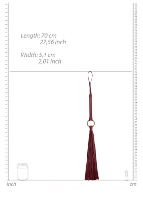 Ouch! - Flogger - Burgundy мягкая плеть, 70х5.1 см (красный)