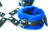 Комплект фиксаторов краб с мехом BDSM Light (синий)