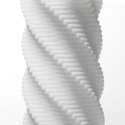 Tenga 3D Spiral - Оригинальный мастурбатор, 15,6 см (белый)