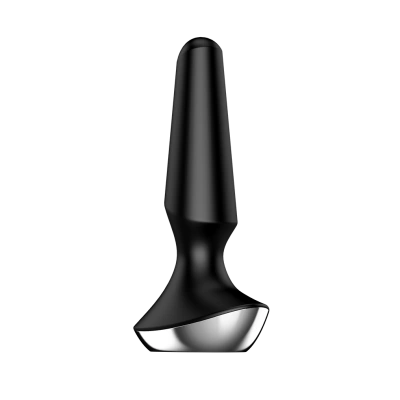 Satisfyer Plug Ilicious 2 анальная пробка с вибрацией, 14х3 см (чёрная) 