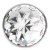 Анальная пробка из металла Diamond Sparkle Small, 7 см (прозрачный) 