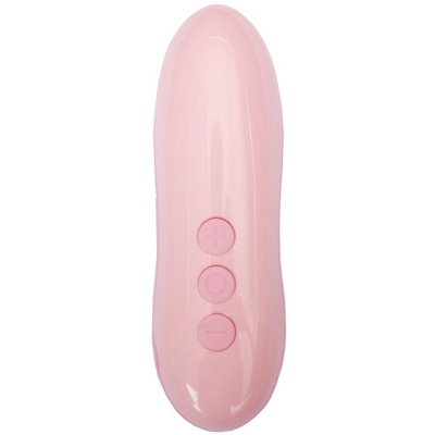 Ecstasy - вибростимулятор с 3 насадками, 10х3 см (розовый) 