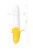 JOS B-NANA - Вибратор с толчковыми движениями в форме банана, 19х3.5 см (белый)