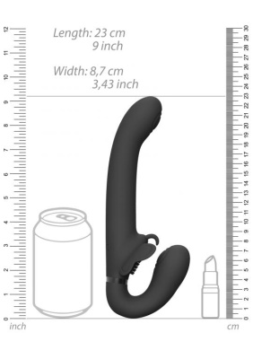 Shots Satu - Вибромассажер, 23 см (черный)